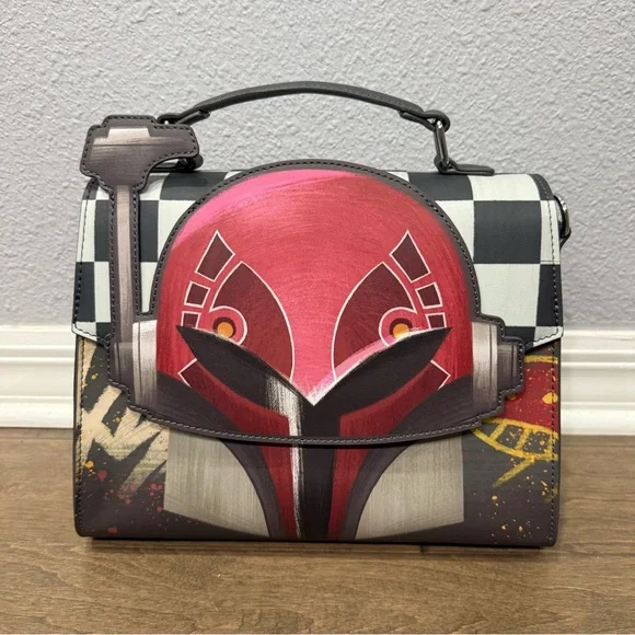 Used Once! Loungefly Star Wars Sabine Spray Paint Handbag - BoxLunch Exclusive - Picture 5 of 10